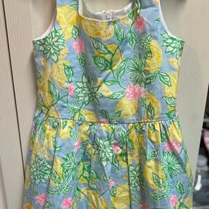 Lilly Pulitzer Kids Dress in Blue, Yellow, and Pink